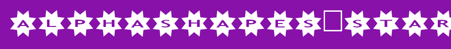 AlphaShapes-stars-3.ttf
(Art font online converter effect display)