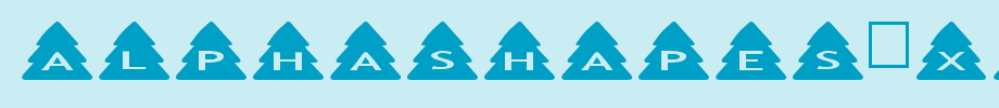 AlphaShapes-xmas-trees.ttf
(Art font online converter effect display)