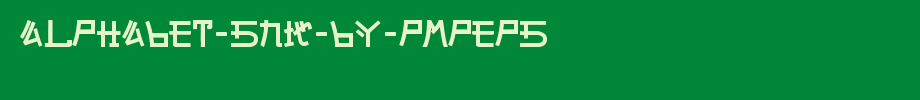 Alphabet-SNK-by-PMPEPS(艺术字体在线转换器效果展示图)