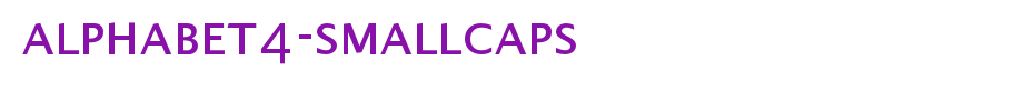 Alphabet4-SmallCaps.otf(字体效果展示)