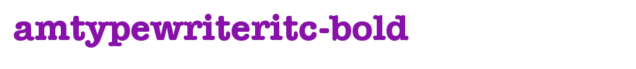 AmTypewriterITC-Bold.ttf(艺术字体在线转换器效果展示图)