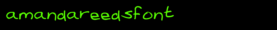 AmandaReedsFont.ttf
(Art font online converter effect display)