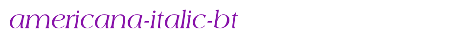 American-italic-Bt _ English font
(Art font online converter effect display)