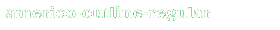 Americo-Outline-Regular.Ttf
(Art font online converter effect display)