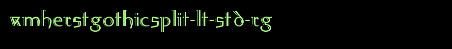 AmherstGothicSplit-LT-Std-Rg.otf
(Art font online converter effect display)