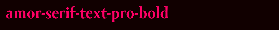 Amor-Serif-Text-Pro-Bold.otf(字体效果展示)