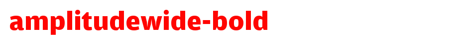 AmplitudeWide-Bold_ English font