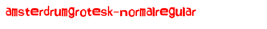 AmsterdrumGrotesk-NormalRegular(字体效果展示)