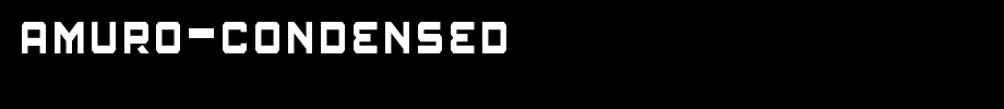 Amuro-Condensed(字体效果展示)