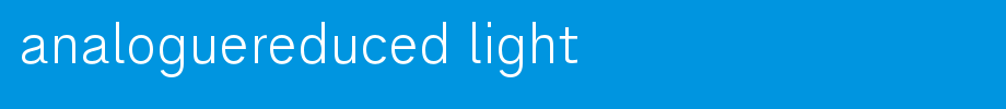 AnalogueReduced-Light
(Art font online converter effect display)