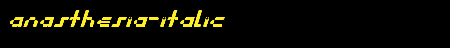 Anasthesia-Italic.TTF
(Art font online converter effect display)