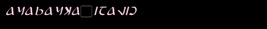 Anayanka-Italic
(Art font online converter effect display)