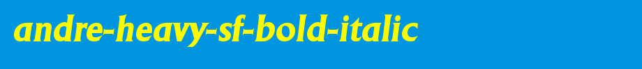 Andre-Heavy-SF-Bold-Italic.Ttf
(Art font online converter effect display)