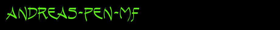 Andreas-Pen-MF.ttf
(Art font online converter effect display)