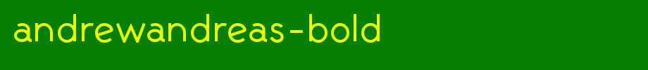 AndrewAndreas-Bold.ttf(艺术字体在线转换器效果展示图)