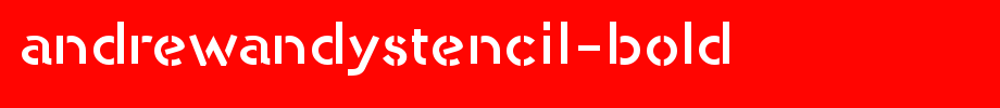 Andrewandysstencil-bold _ English font
(Art font online converter effect display)