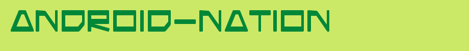 Android-Nation_英文字体字体效果展示