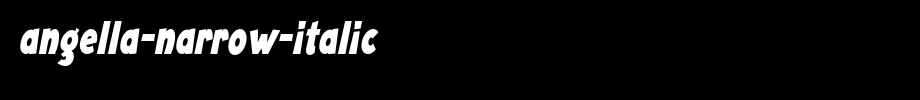 Angella-Narrow-Italic(艺术字体在线转换器效果展示图)