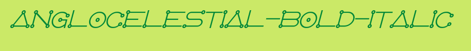 AngloCelestial-Bold-Italic(艺术字体在线转换器效果展示图)