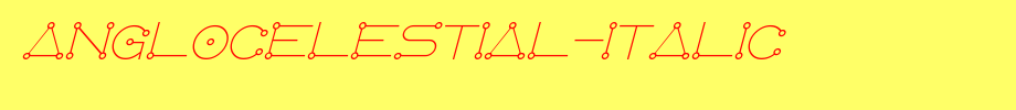 AngloCelestial-Italic(艺术字体在线转换器效果展示图)