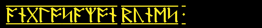 AngloSaxon-Runes-1.ttf
(Art font online converter effect display)