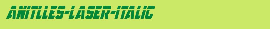 Anitlles-Laser-Italic(艺术字体在线转换器效果展示图)