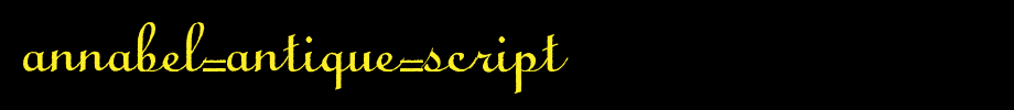 Annabel-Antique-Script.ttf(字体效果展示)