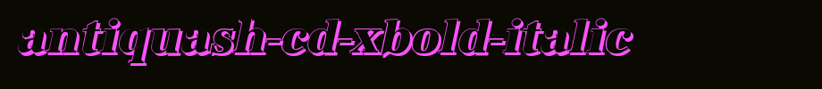 AntiquaSh-Cd-Xbold-Italic.ttf
(Art font online converter effect display)