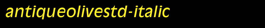 AntiqueOliveStd-Italic_英文字体(艺术字体在线转换器效果展示图)