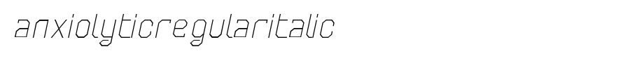 AnxiolyticRegularItalic.ttf(艺术字体在线转换器效果展示图)