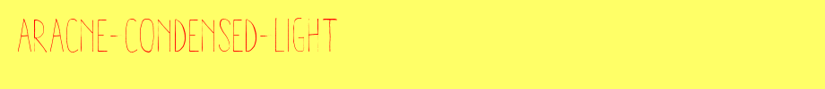 Aracne-Condensed-Light(字体效果展示)