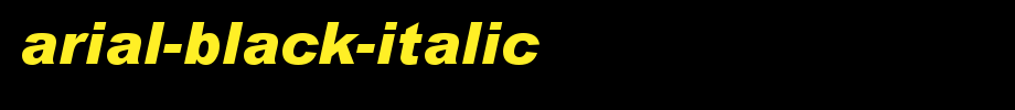 Arial-Black-Italic_ English font
(Art font online converter effect display)