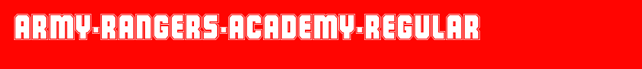 Army-Rangers-Academy-Regular(字体效果展示)