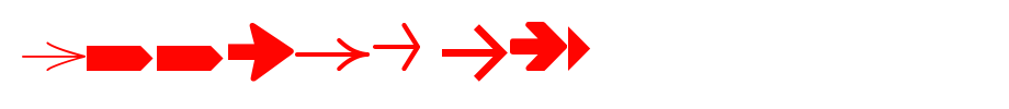 Arrows-tfb.ttf
(Art font online converter effect display)