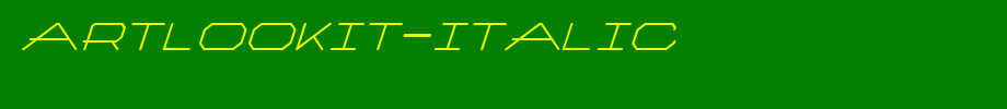 ArtlookIT-Italic.ttf(字体效果展示)