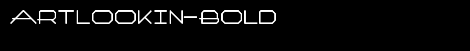 Artlookin-Bold.ttf(字体效果展示)