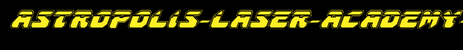 Astropolis-Laser-Academy-Italic.ttf
(Art font online converter effect display)