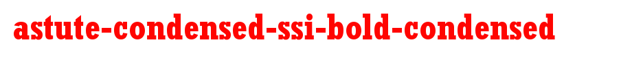 Astute-Condensed-SSi-Bold-Condensed.ttf(字体效果展示)