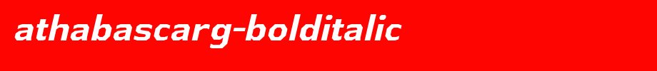 AthabascaRg-BoldItalic
(Art font online converter effect display)