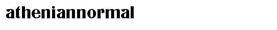 AthenianNormal.TTF(字体效果展示)