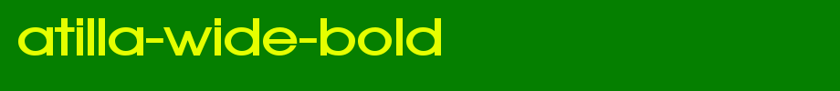 Atilla-Wide-Bold.ttf
(Art font online converter effect display)