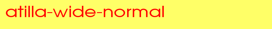 Atilla-Wide-Normal.TTF
(Art font online converter effect display)