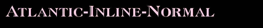 Atlantic-Inline-Normal_ English font
