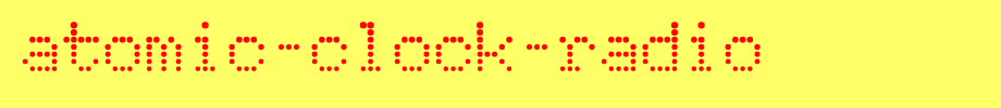 Atomic-Clock-Radio_ English font
(Art font online converter effect display)