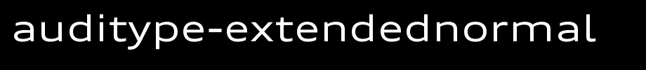 AudiType-ExtendedNormal.otf(艺术字体在线转换器效果展示图)