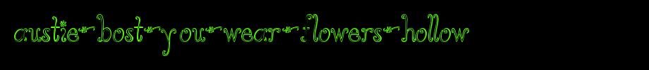 Austie-Bost-You-Wear-Flowers-Hollow(字体效果展示)
