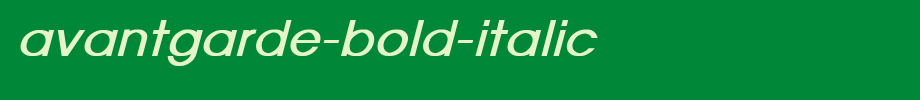 AvantGarde-Bold-Italic.Ttf(字体效果展示)