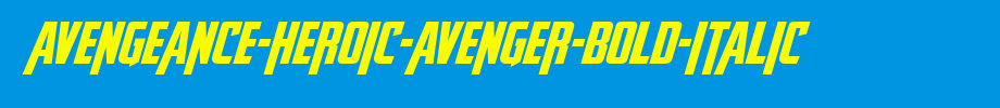 Avengeance-Heroic-Avenger-Bold-Italic(字体效果展示)