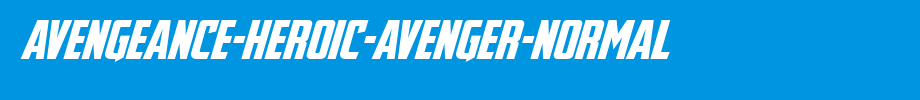 Avengeance-Heroic-Avenger-Normal(字体效果展示)
