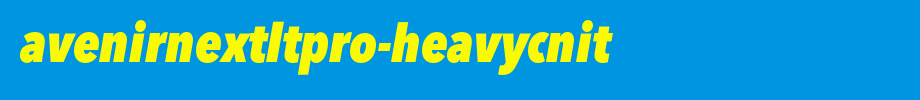 AvenirNextLTPro-HeavyCnIt_英文字体(字体效果展示)